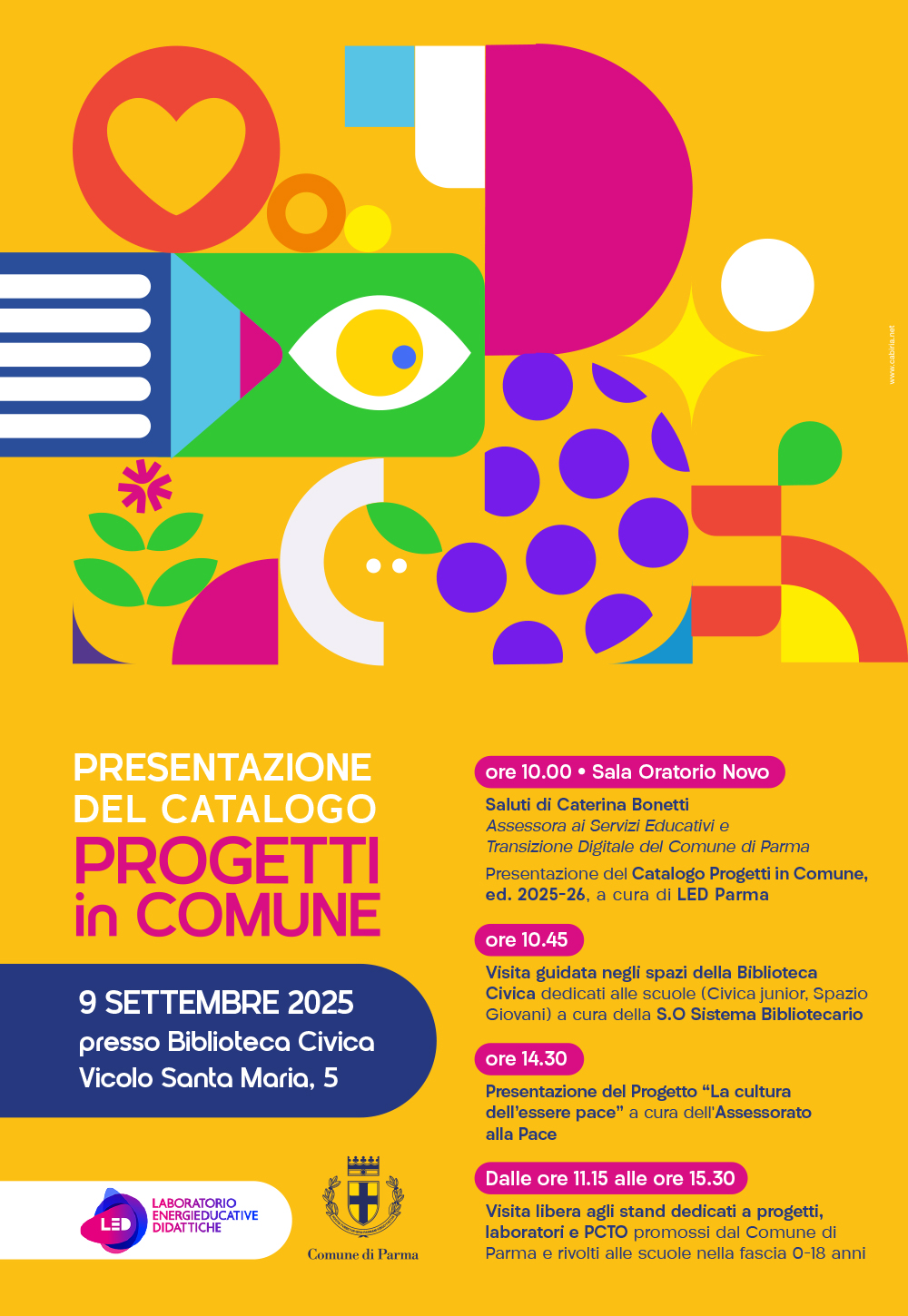 Presentazione catalogo Progetti in Comune