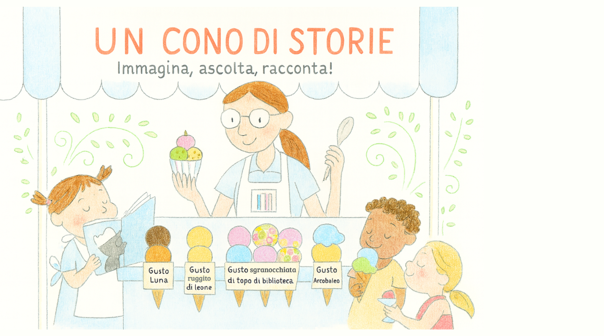 Un cono di storie: Immagina, ascolta, racconta!