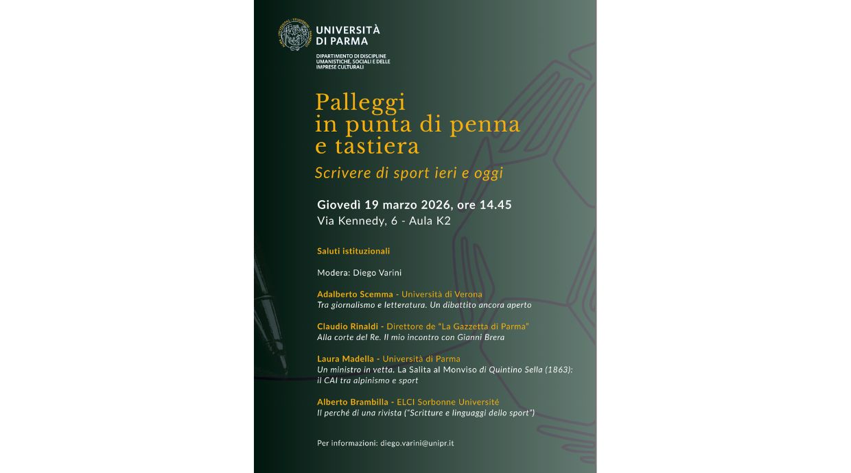  "Palleggi in punta di penna e tastiera. Scrivere di sport ieri e oggi" 